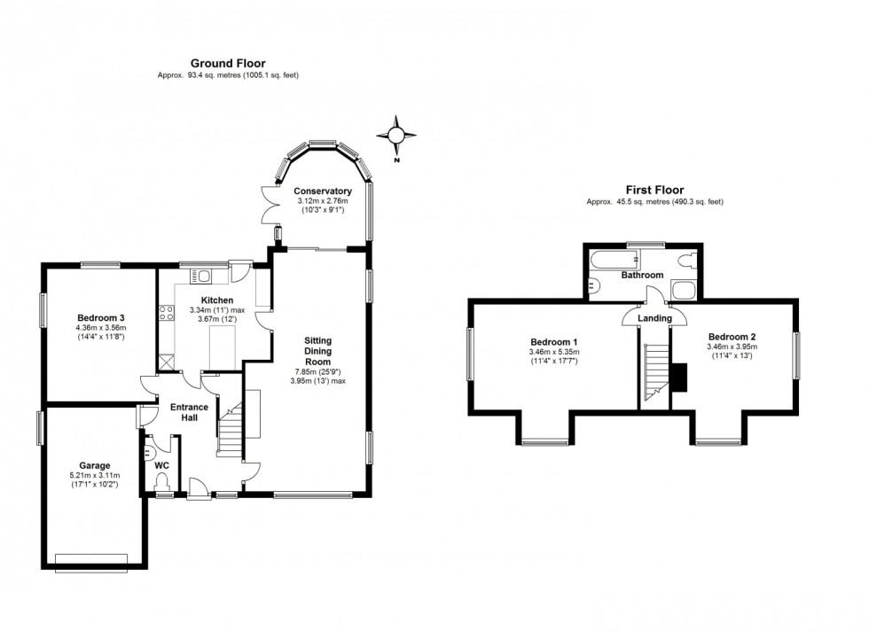 Floorplan for Lentune Way, Lymington, Hampshire, SO41