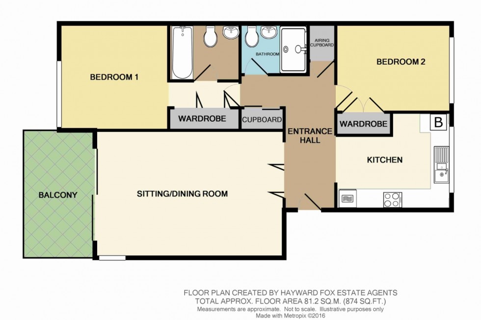 Floorplan for Richmond Court, Park Lane, Milford on Sea, Lymington, Hampshire, SO41