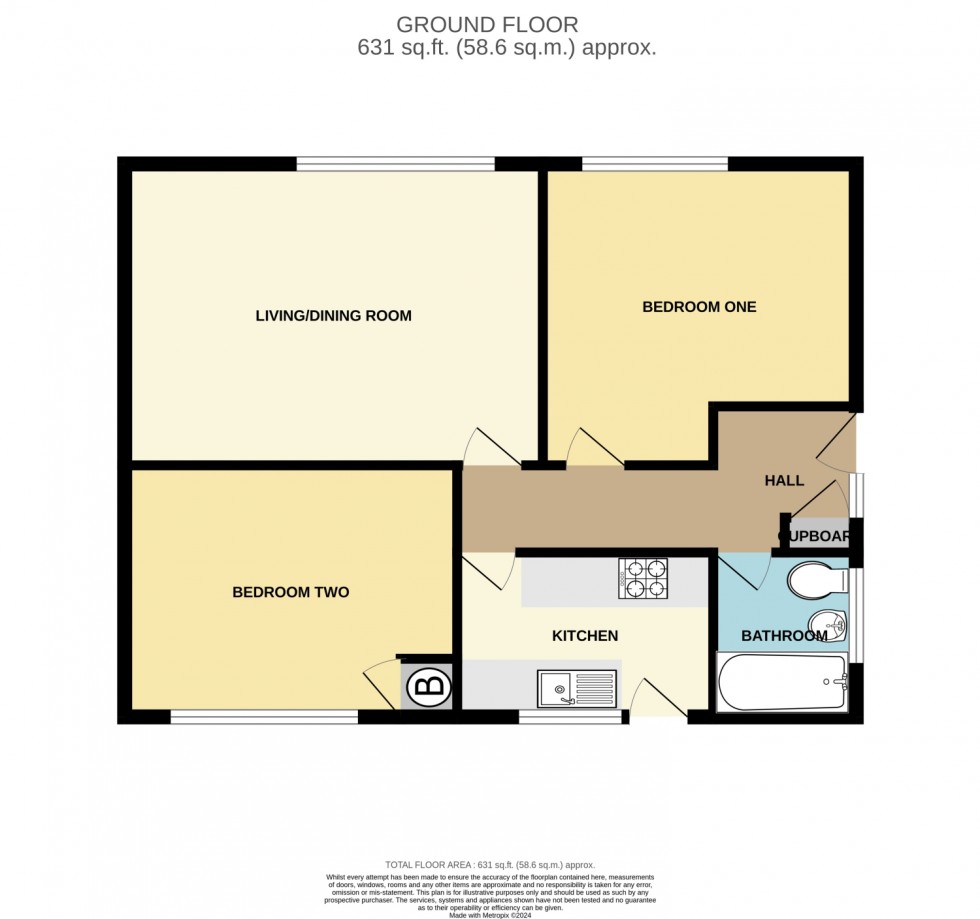 Floorplan for Clinton Road, Lymington, Hampshire, SO41