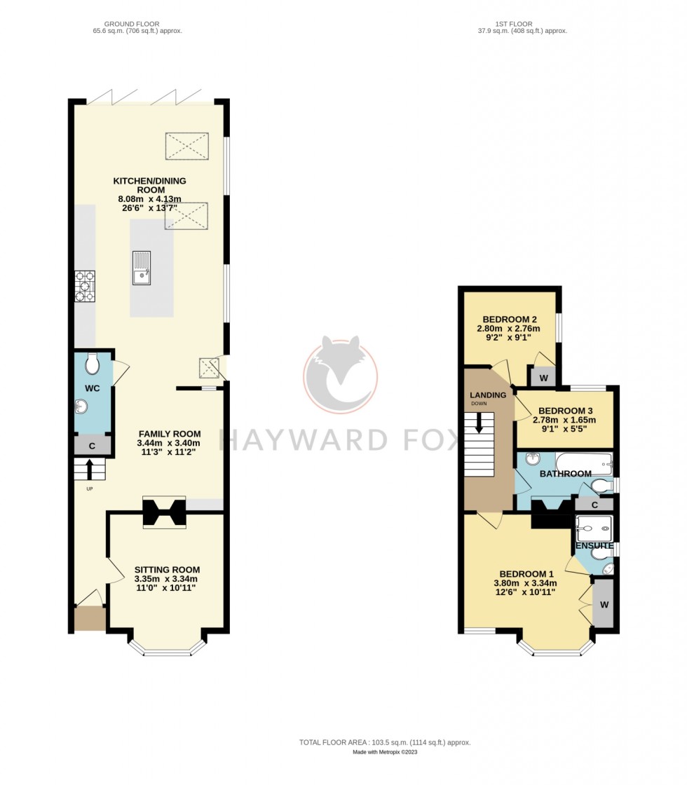 Floorplan for Brook Road, Lymington, Hampshire, SO41