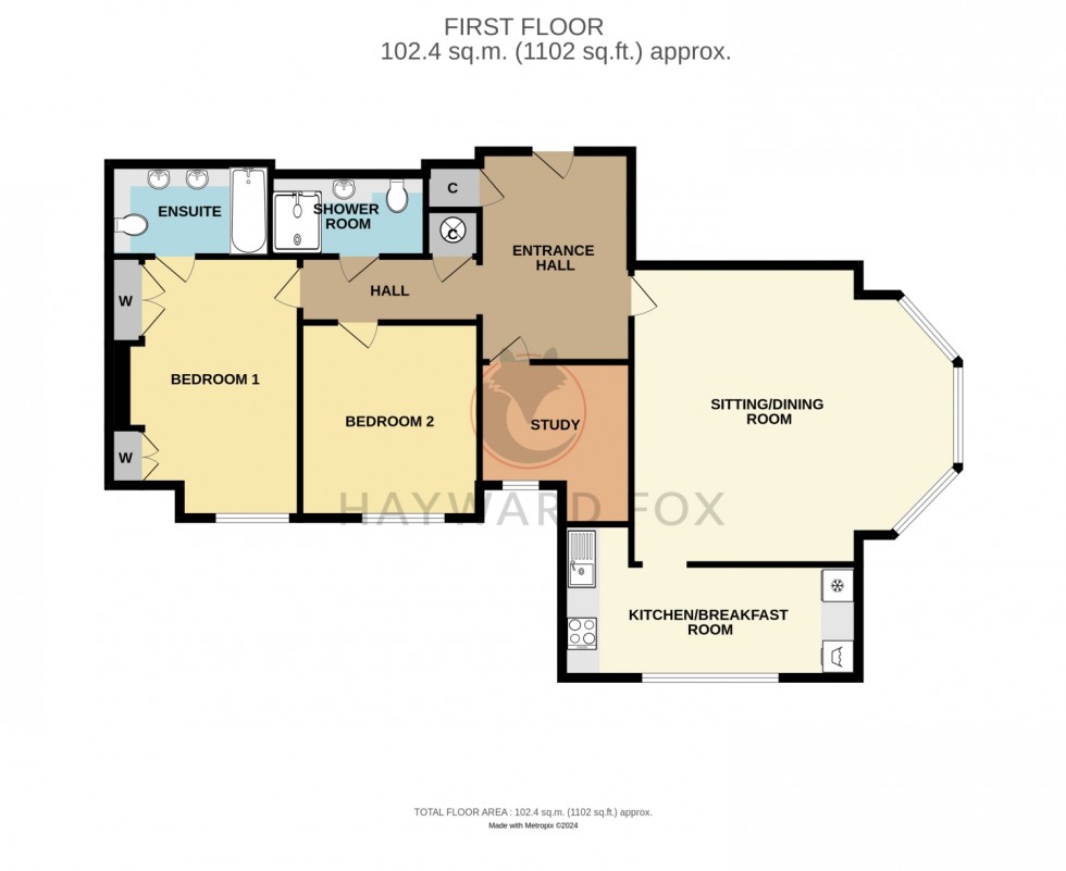 Floorplan for Ossemsley Manor, Ossemsley, Christchurch, Dorset, BH23