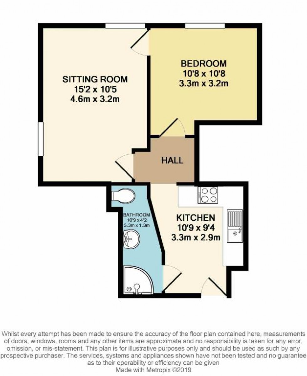 Floorplan for Sportsmans Arms, The Square,  Pennington, Lymington, SO41 8GN