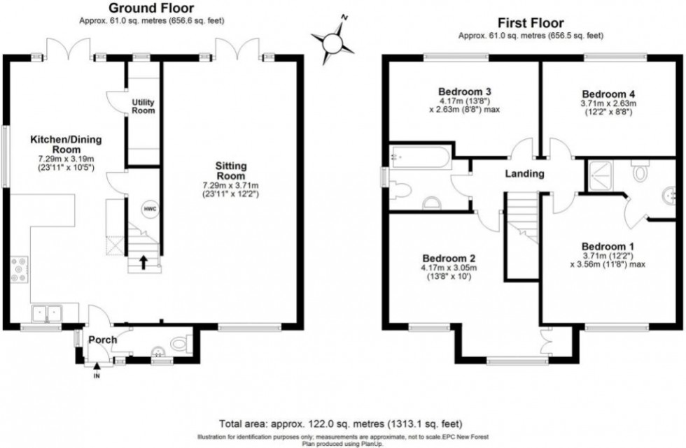 Floorplan for Stanley Road, Lymington, Hampshire, SO41 3SL