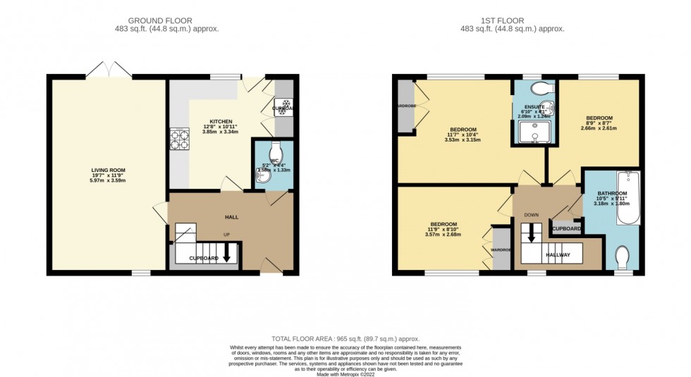 Floorplan for Springfield, Lower Pennington Lane, Pennington, Lymington, Hampshire, SO41 8FT