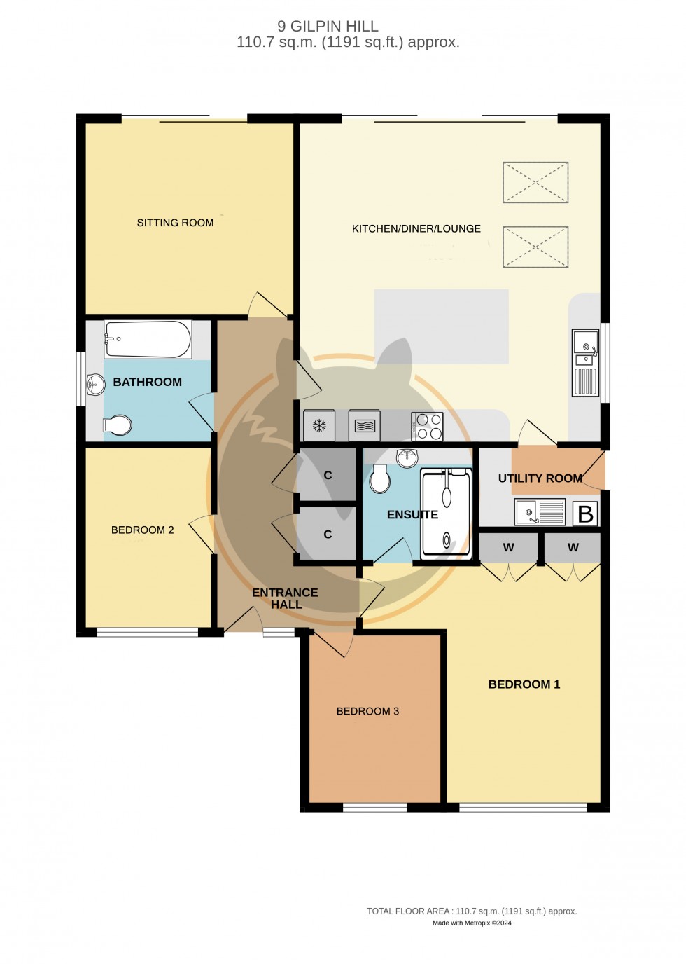 Floorplan for Sway, Lymington, Hampshire