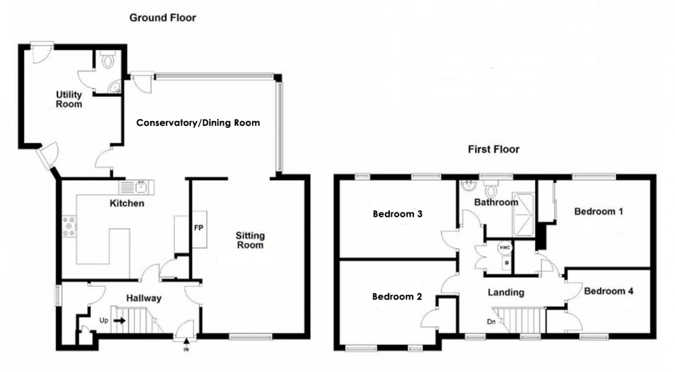 Floorplan for Boldre, Lymington, Hampshire