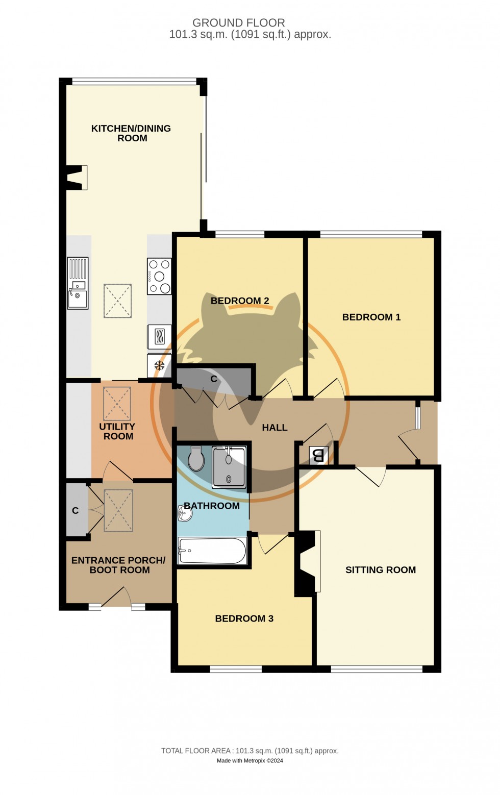 Floorplan for Hordle, Lymington, Hampshire