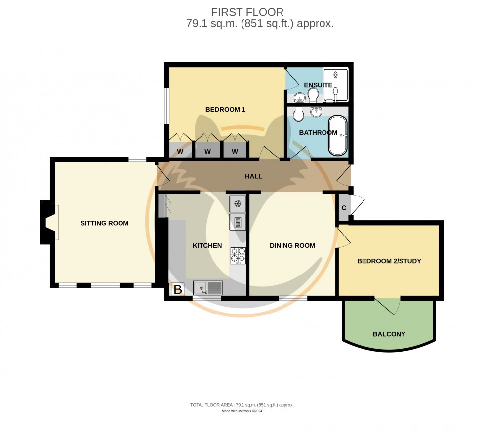 Floorplan for Sway, Lymington, Hampshire