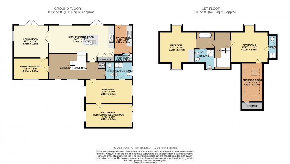 Floorplan for Pennington, Lymington, Hampshire