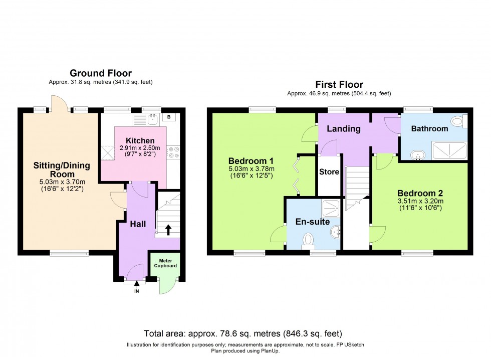 Floorplan for Anchorage Way, Lymington, Hampshire