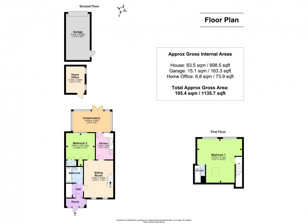 Floorplan for Everton, Lymington, Hampshire