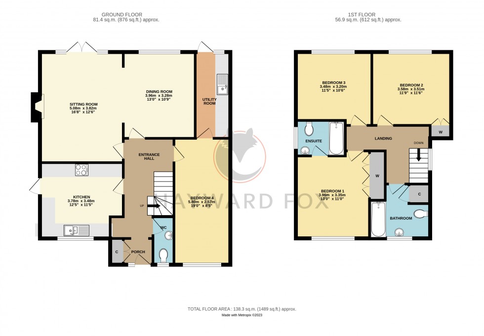 Floorplan for Everton, Lymington, Hampshire