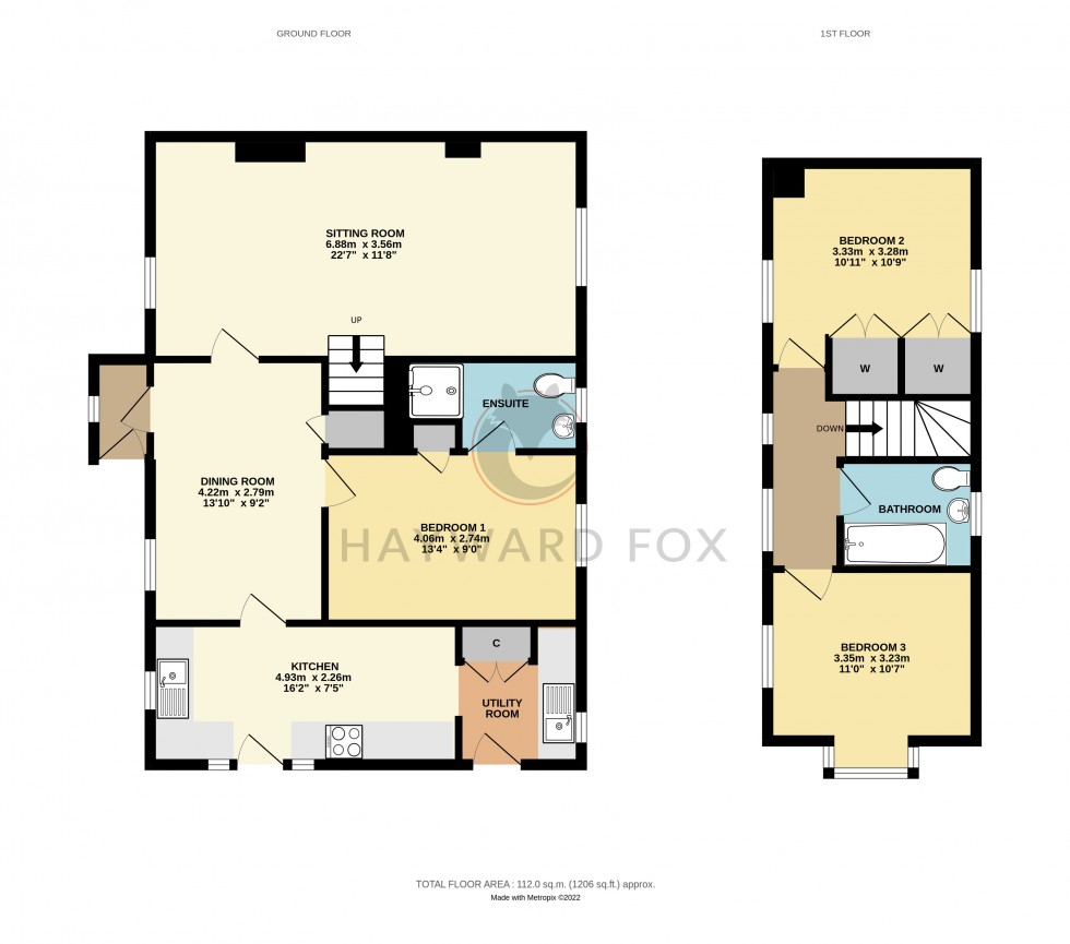 Floorplan for Pilley, Lymington, Hampshire