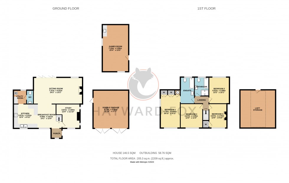 Floorplan for Pennington, Lymington, Hampshire