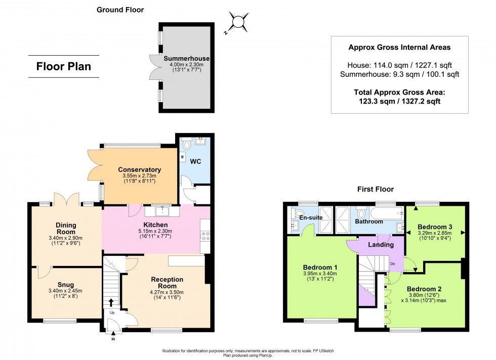 Floorplan for Pilley, Lymington, Hampshire