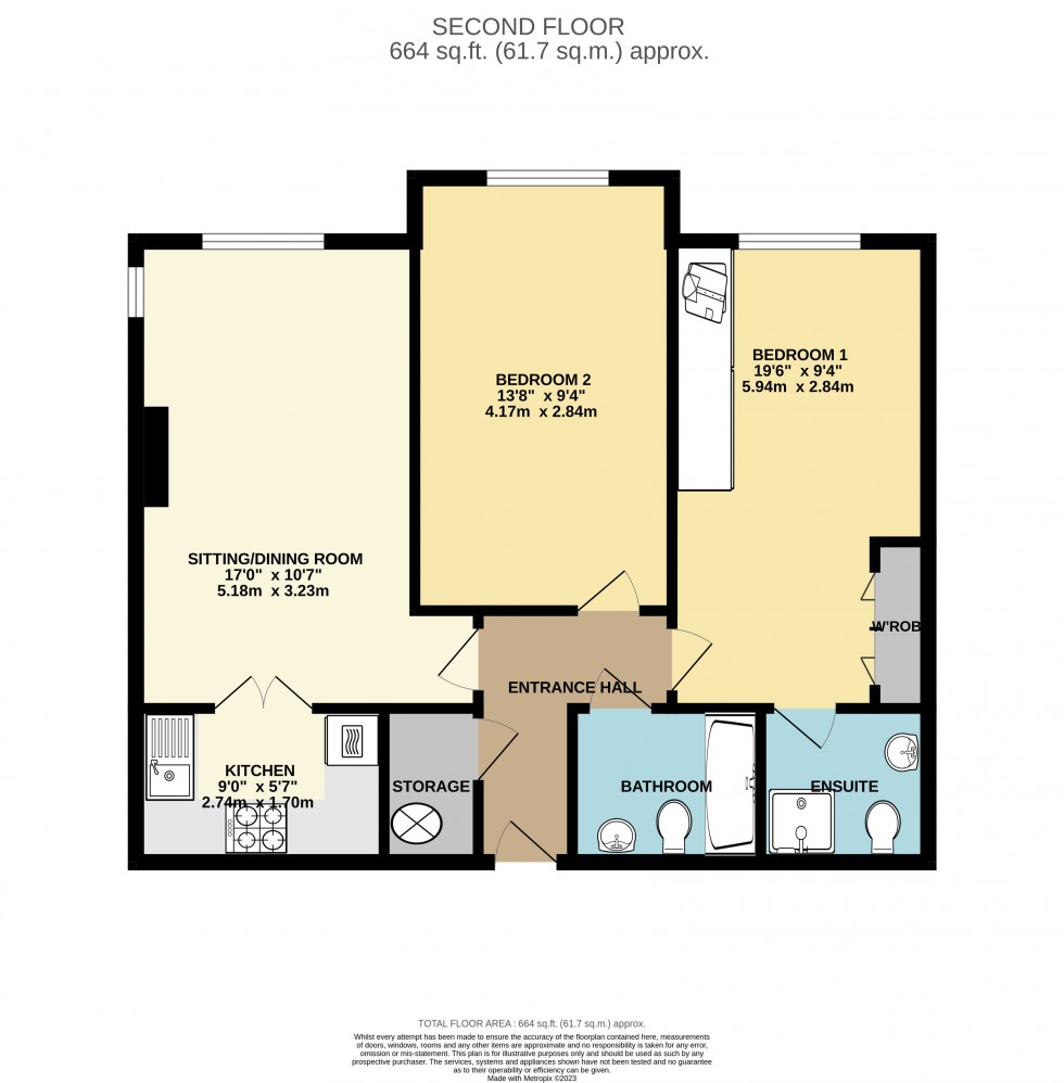 Floorplan for Anchorage Way, Lymington, Hampshire