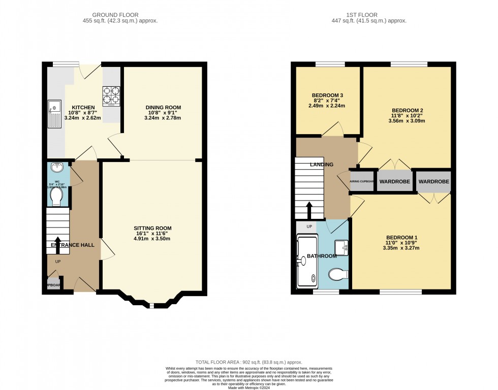 Floorplan for Pennington, Lymington, Hampshire