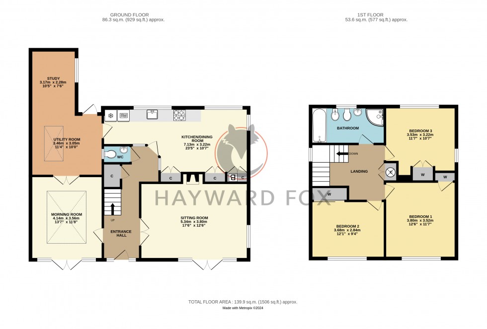 Floorplan for Lymington, Hampshire