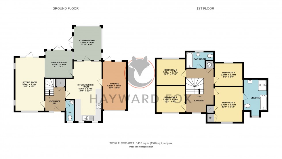 Floorplan for Hordle, Lymington, Hampshire