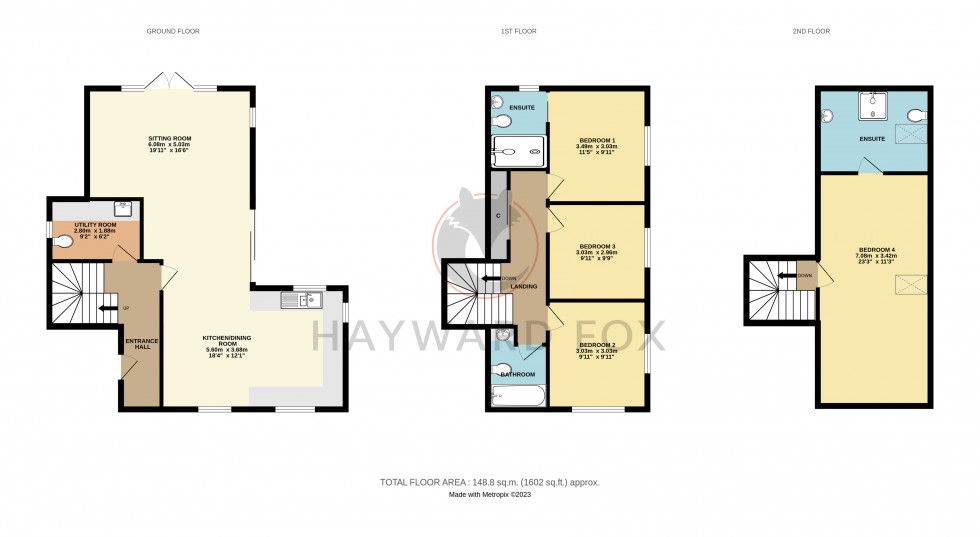 Floorplan for Everton, Lymington, Hampshire