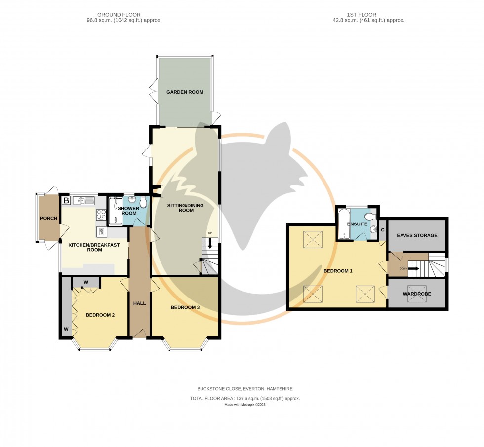 Floorplan for Everton, Lymington, Hampshire