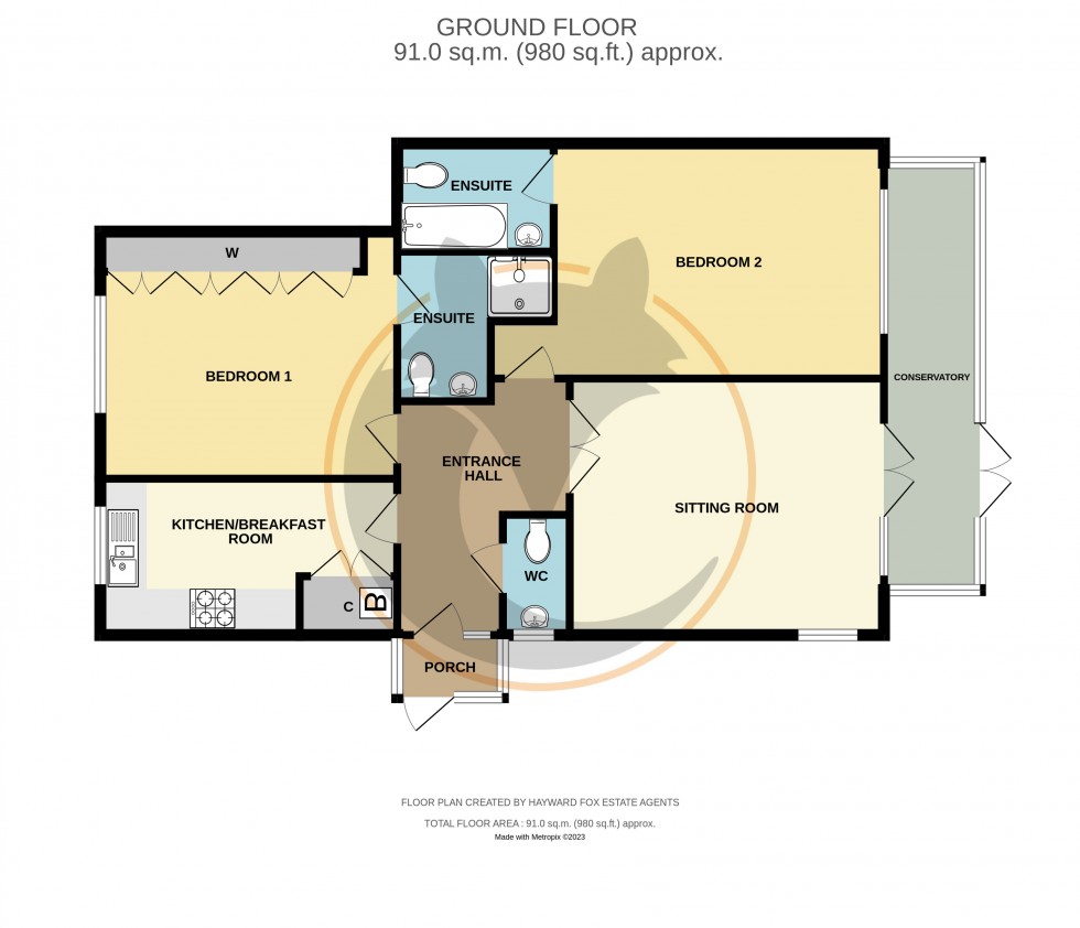 Floorplan for Milford on Sea, Lymington, Hampshire