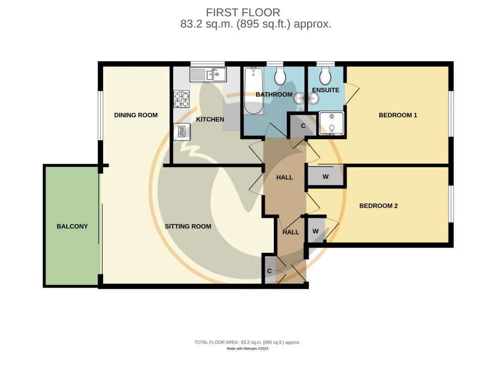 Floorplan for Milford on Sea, Lymington, Hampshire