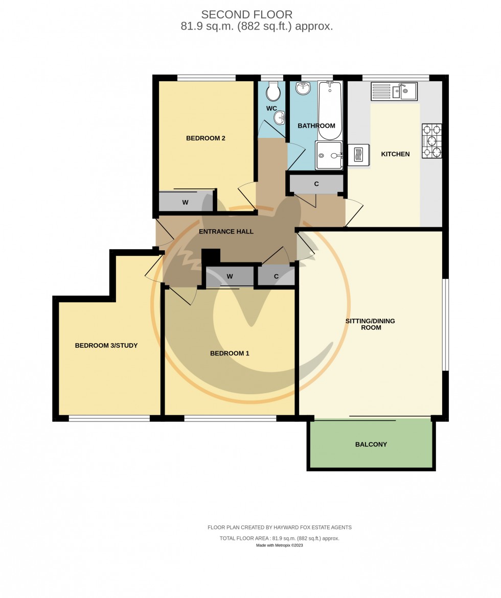 Floorplan for Milford on Sea, Lymington, Hampshire