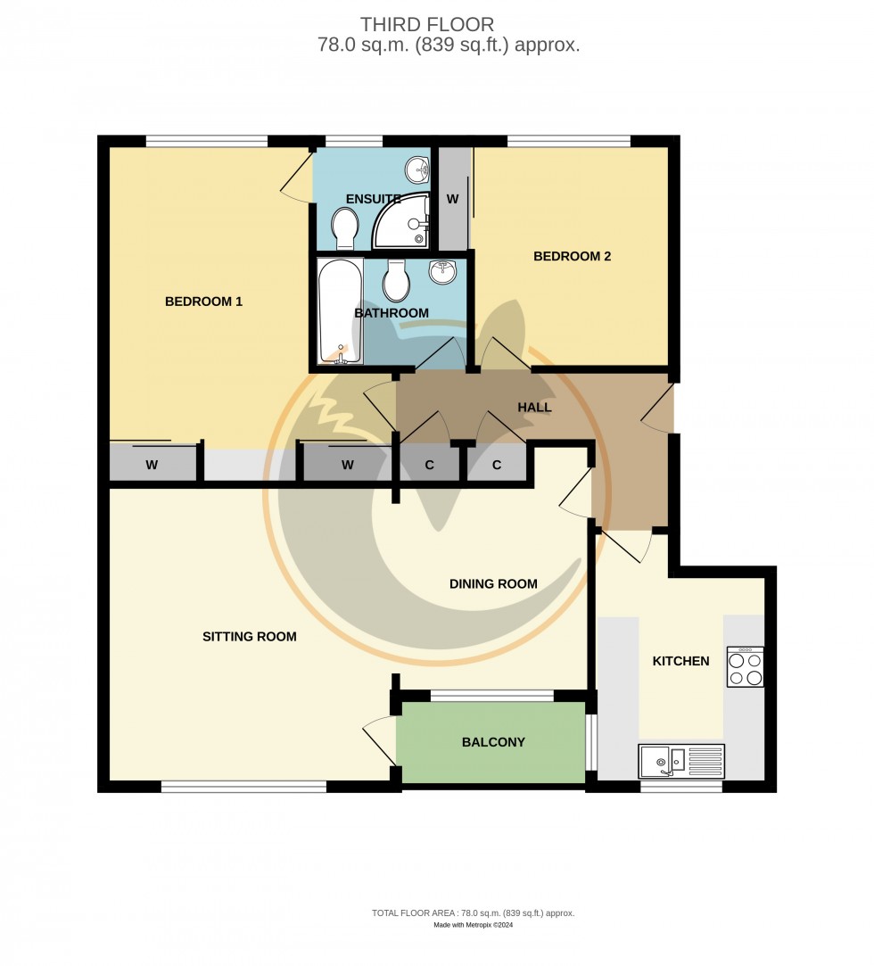 Floorplan for Milford on Sea, Lymington, Hampshire