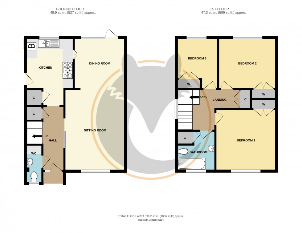 Floorplan for Everton, Lymington, Hampshire