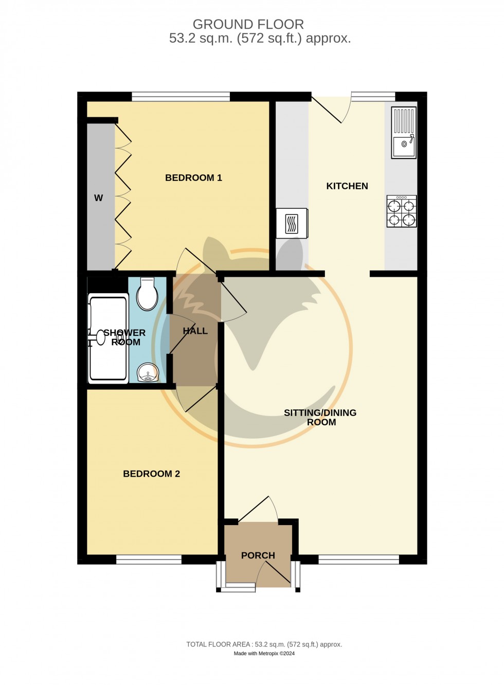 Floorplan for Everton, Lymington, Hampshire