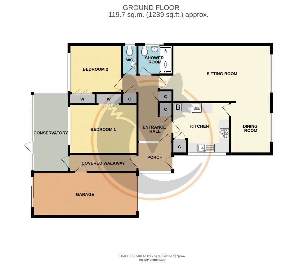 Floorplan for Everton, Lymington, Hampshire