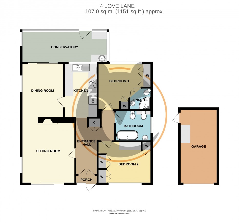 Floorplan for Milford on Sea, Lymington, Hampshire