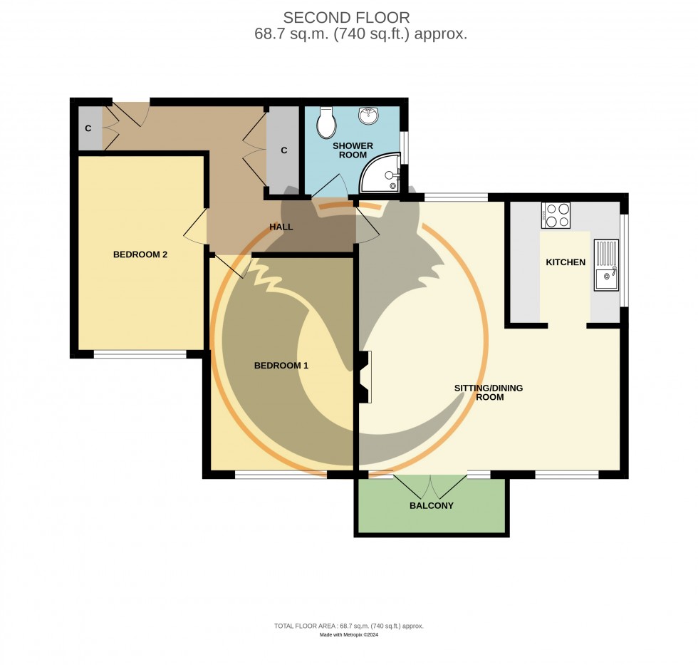 Floorplan for Milford on Sea, Lymington, Hampshire