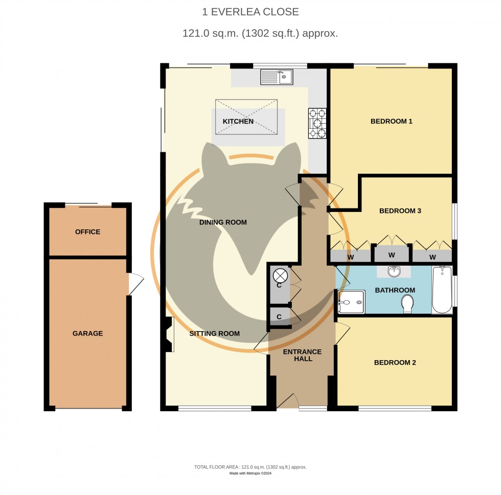 Floorplan for Everton, Lymington, Hampshire