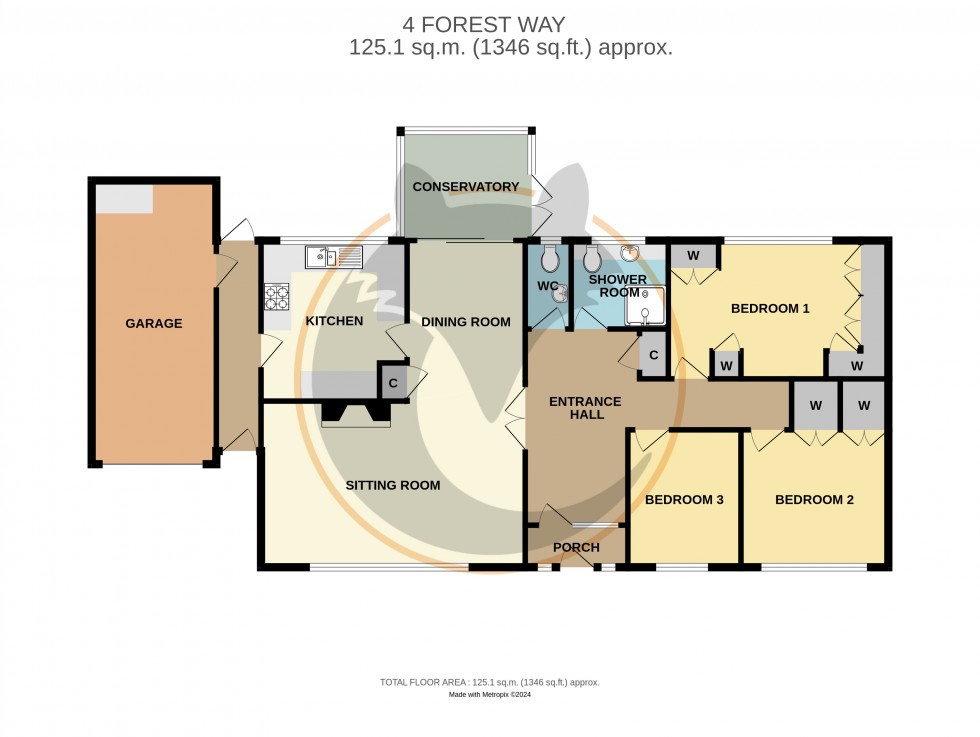 Floorplan for Everton, Lymington, Hampshire