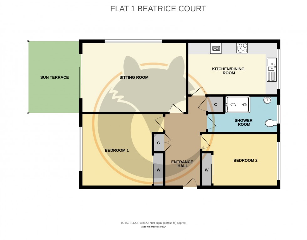 Floorplan for Milford on Sea, Lymington, Hampshire