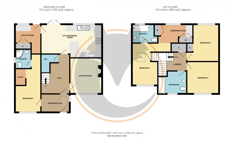 Floorplan for Everton, Lymington, Hampshire