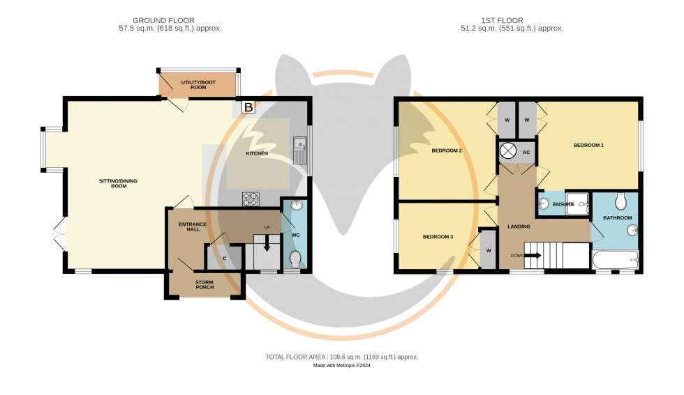 Floorplan for Everton, Lymington, Hampshire