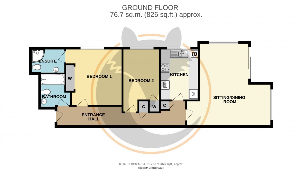 Floorplan for Milford on Sea, Lymington, Hampshire