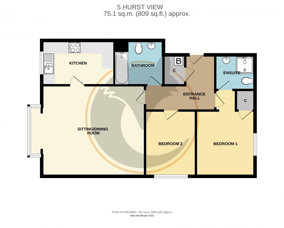 Floorplan for Milford on Sea, Lymington, Hampshire