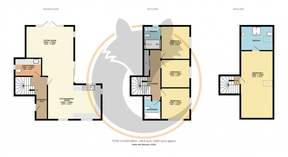 Floorplan for Everton, Lymington, Hampshire