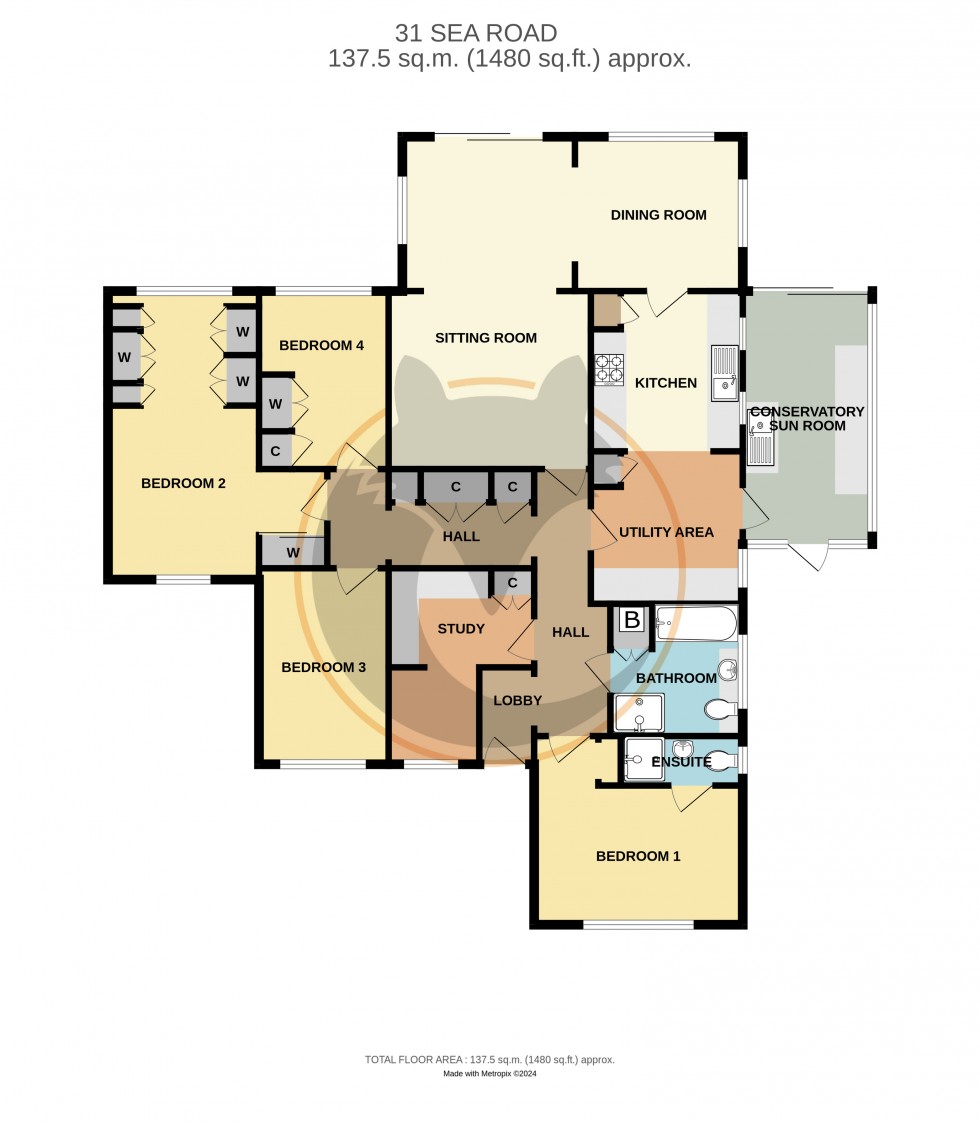 Floorplan for Milford on Sea, Lymington, Hampshire