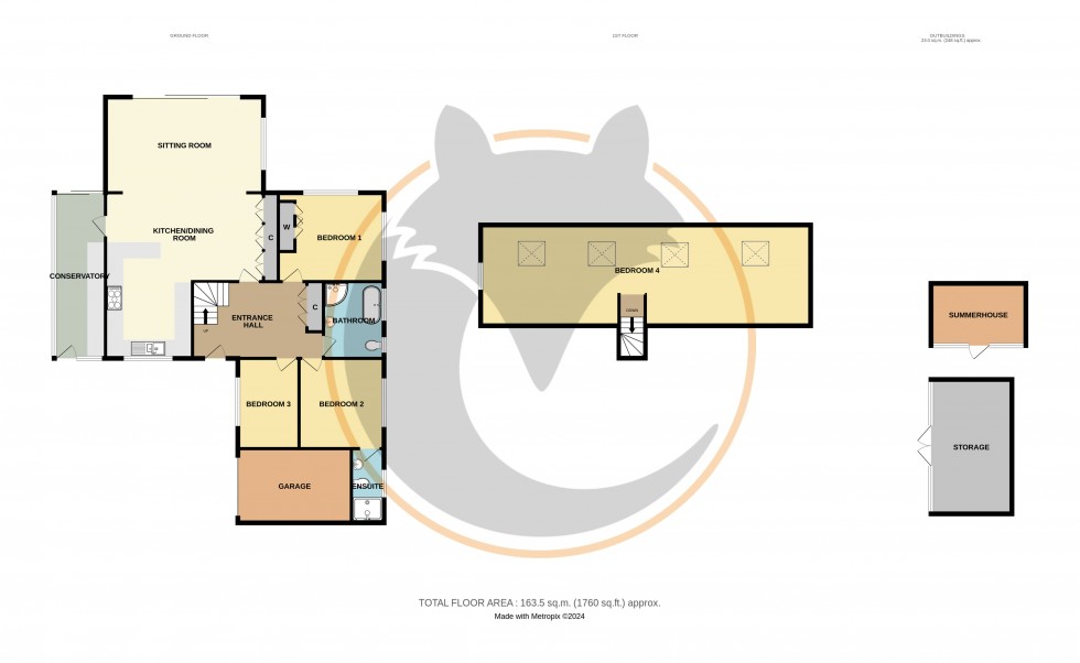 Floorplan for Everton, Lymington, Hampshire