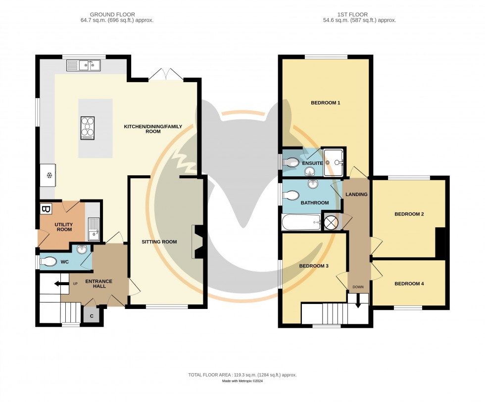 Floorplan for Milford on Sea, Lymington, Hampshire