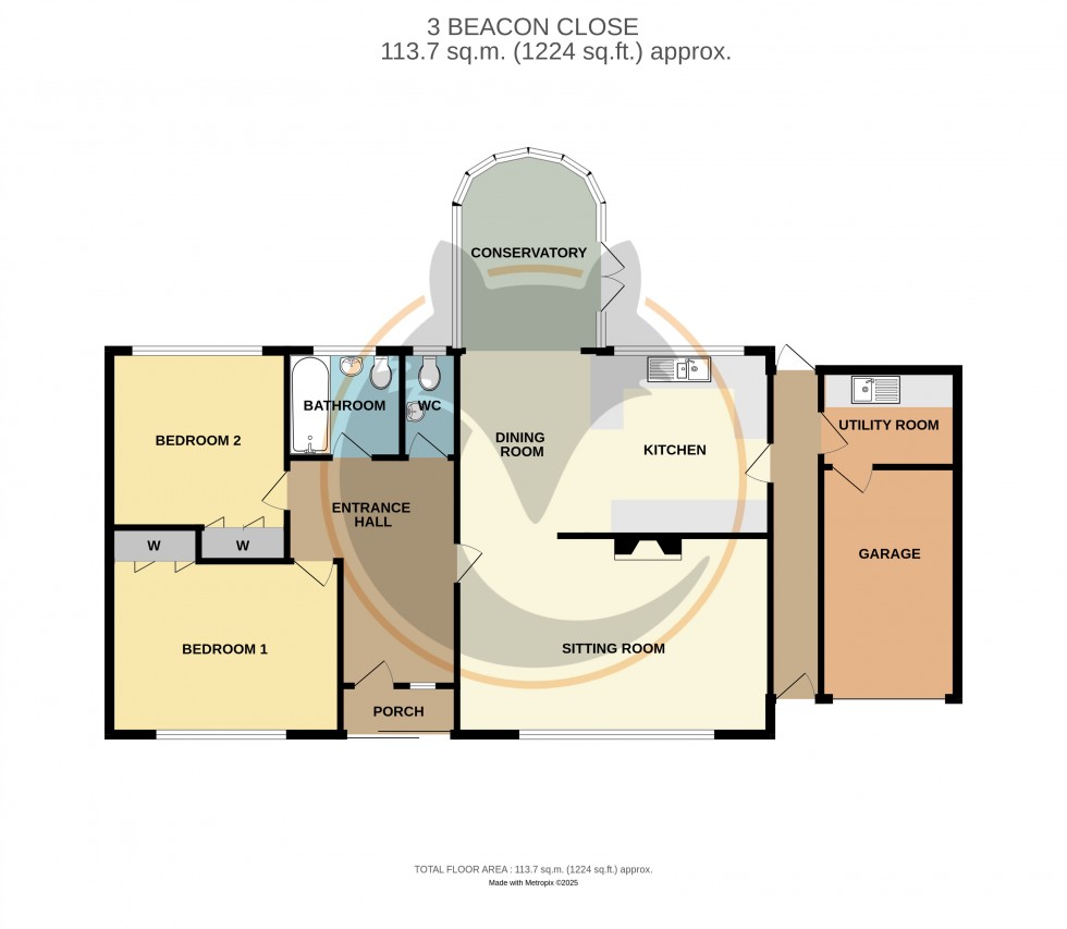 Floorplan for Everton, Lymington, Hampshire