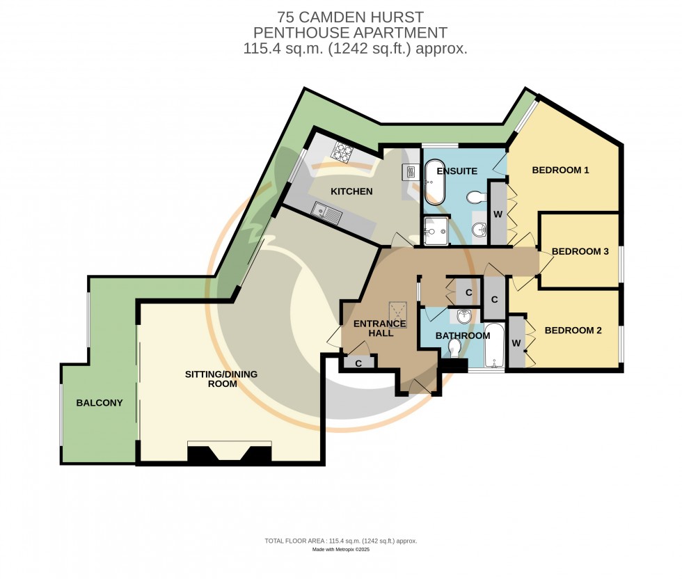 Floorplan for Milford on Sea, Lymington, Hampshire