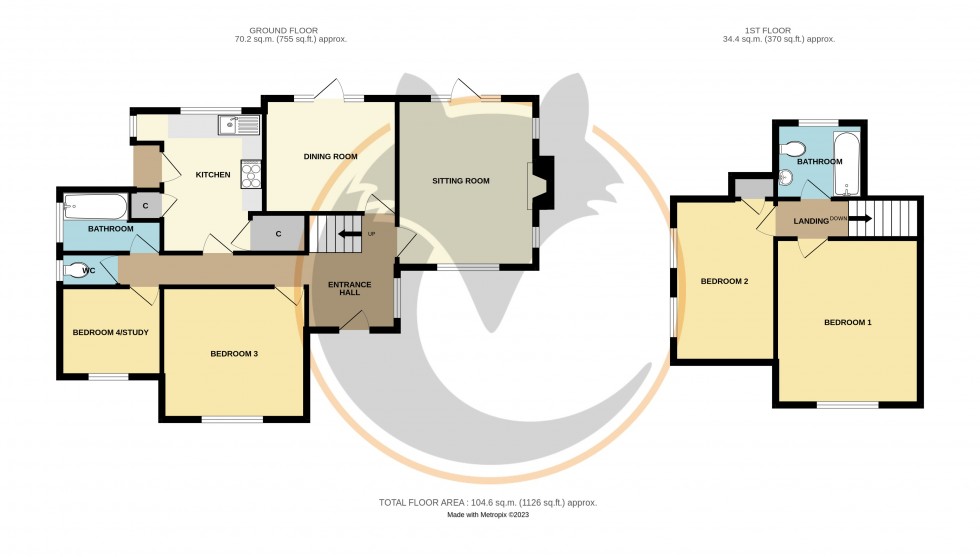 Floorplan for Tiptoe, Lymington, Hampshire