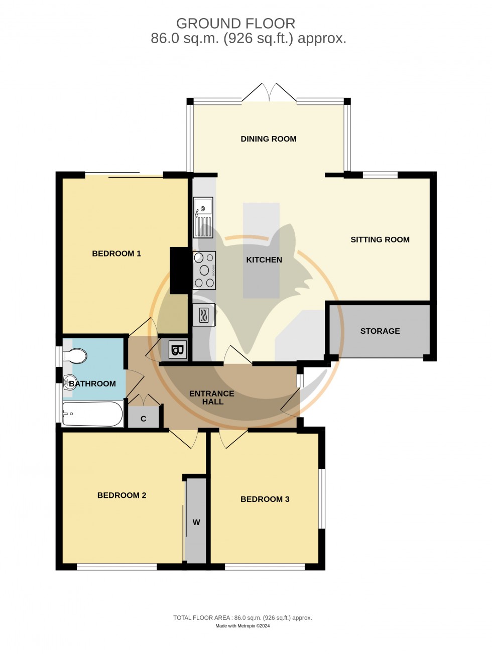 Floorplan for Barton on Sea, New Milton, Hampshire