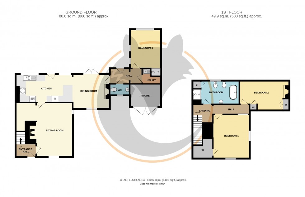 Floorplan for Downton, Lymington, Hampshire